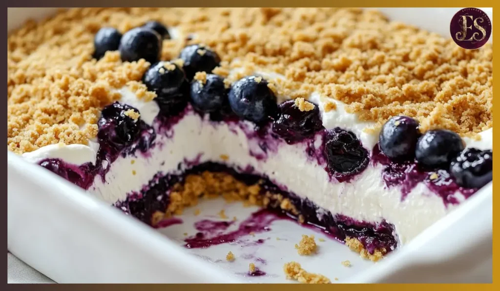No-Bake Lemon Blueberry Dessert