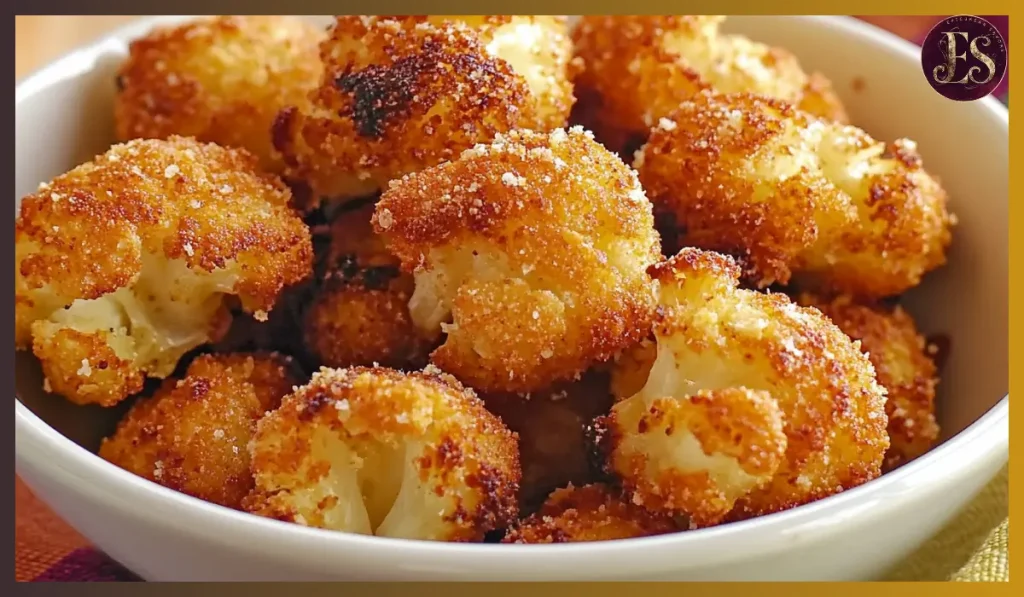 Crispy Parmesan Cauliflower bites