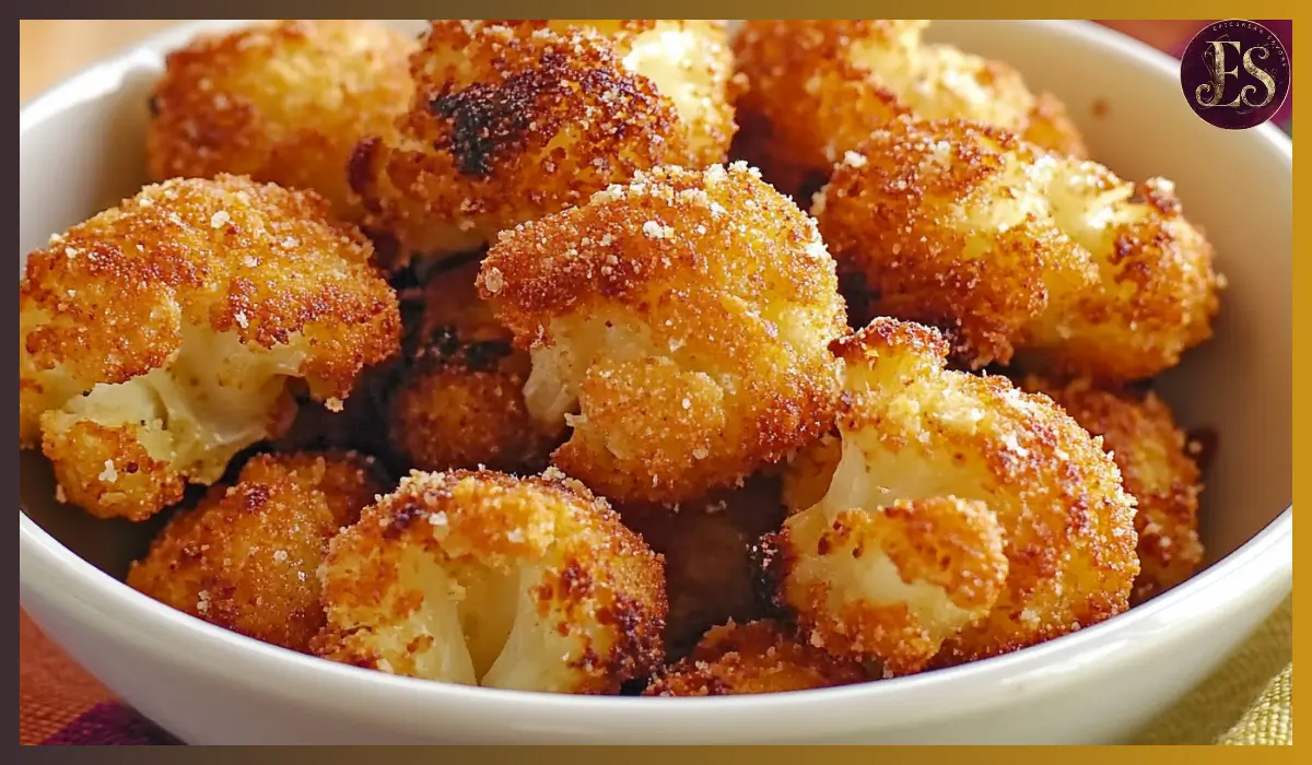 Crispy Parmesan Cauliflower bites