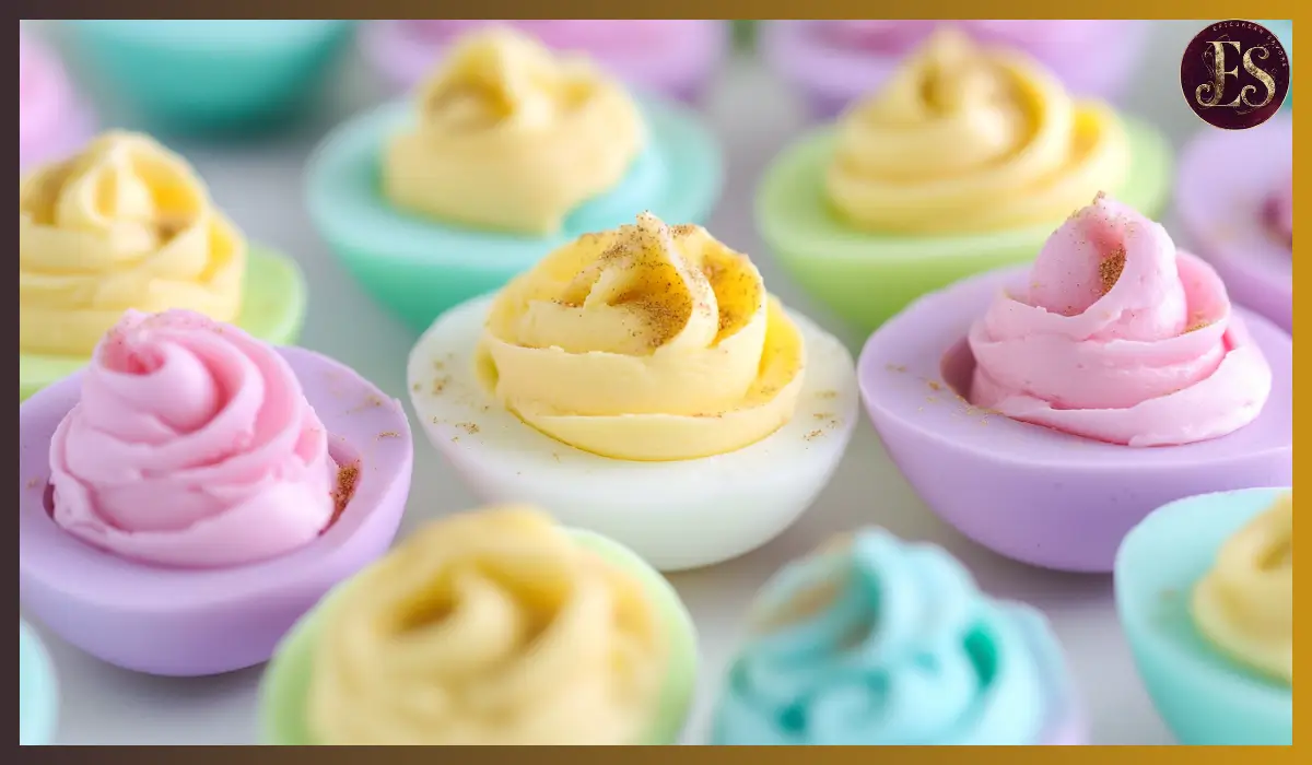 Pastel Colored Deviled Eggs
