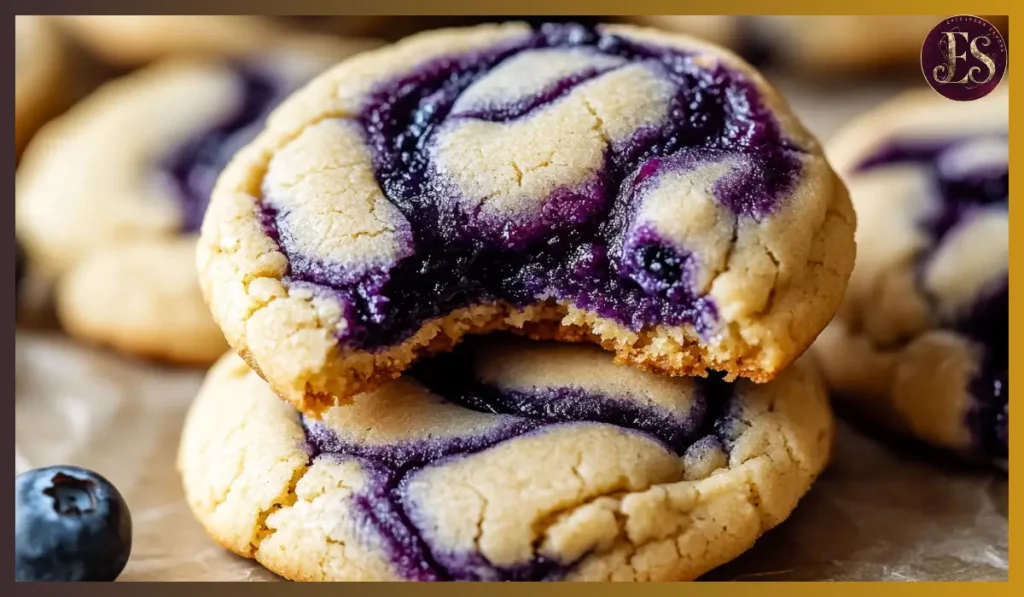 Blueberry Cheesecake Swirl Cookies
