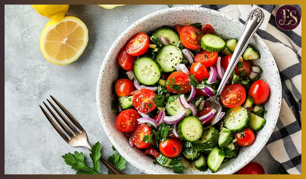 Cucumber tomato salad