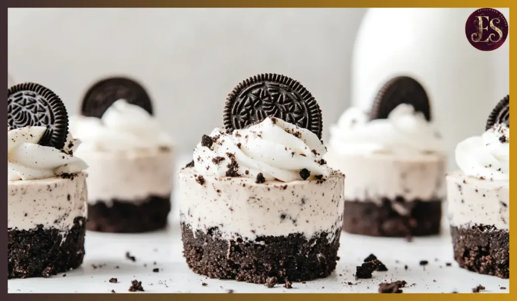 Mini No-Bake oreo Cheesecakes