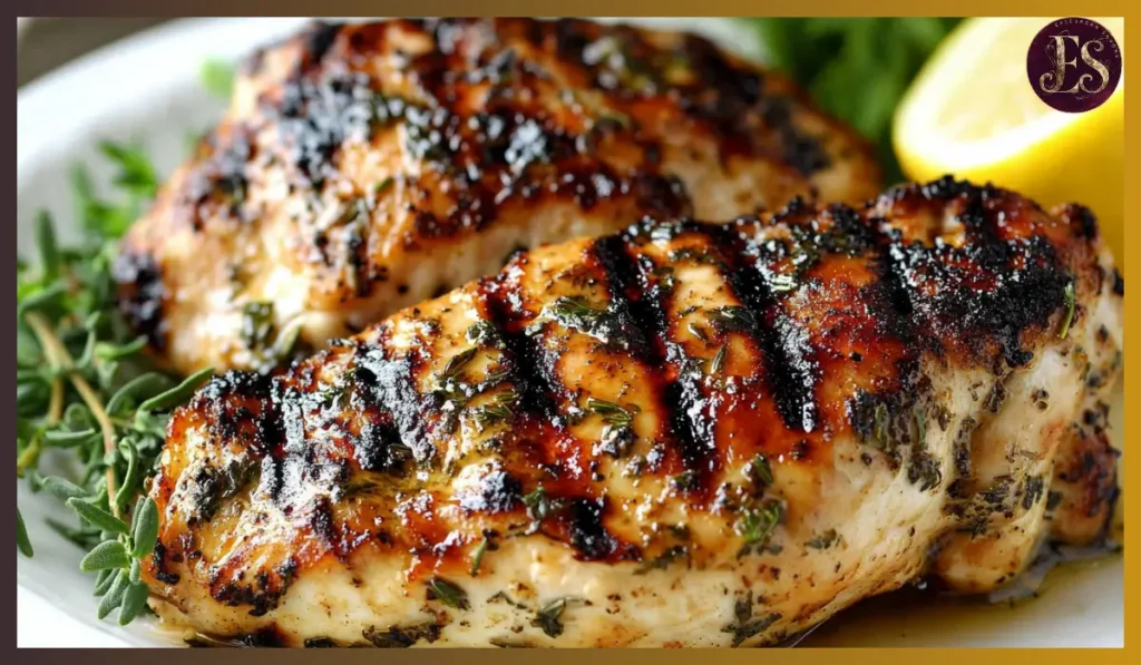 Grilled chicken breasts