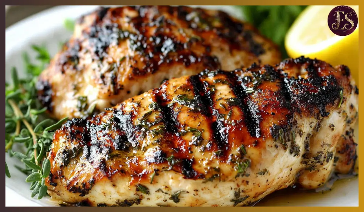 Grilled chicken breasts