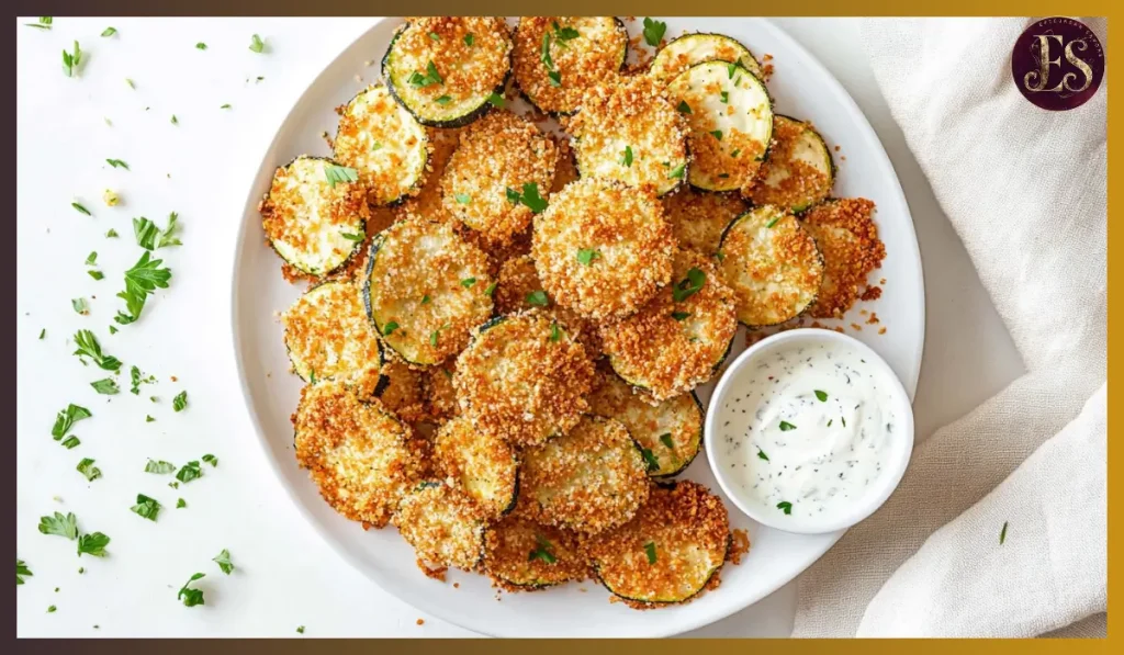 Crispy baked zucchini
