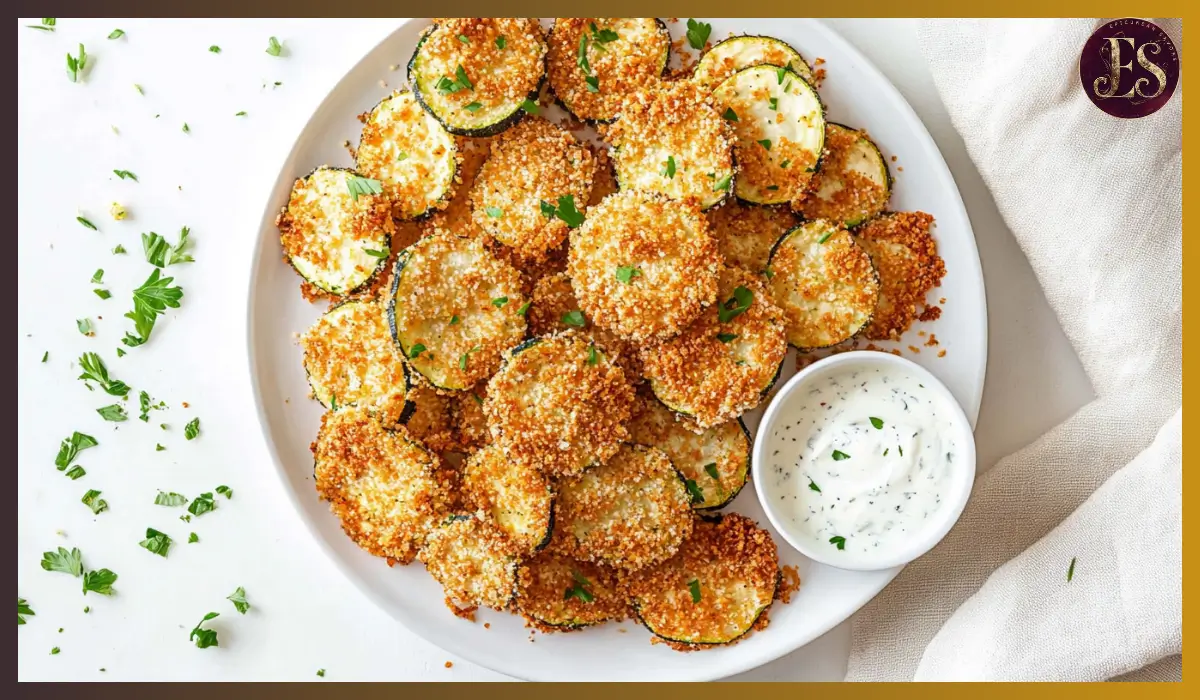 Crispy baked zucchini