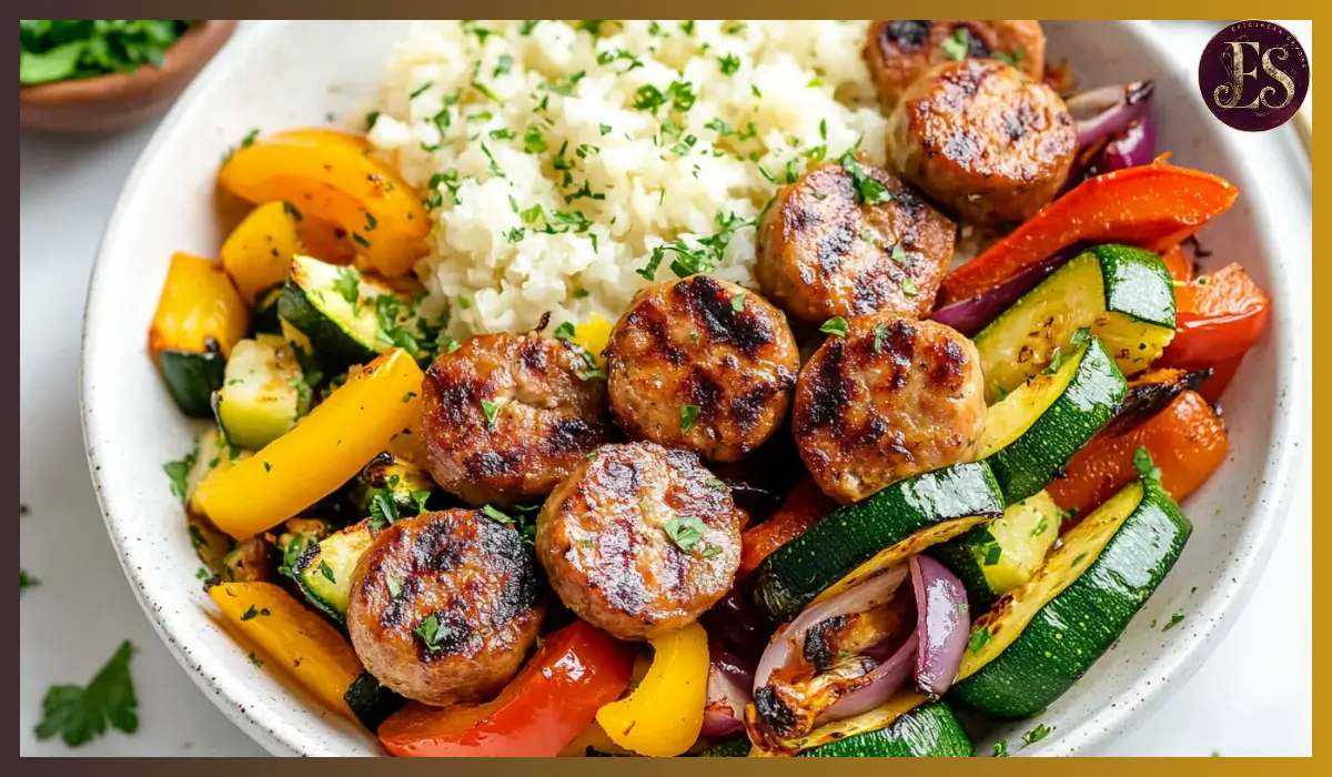 Air fryer chicken sausage