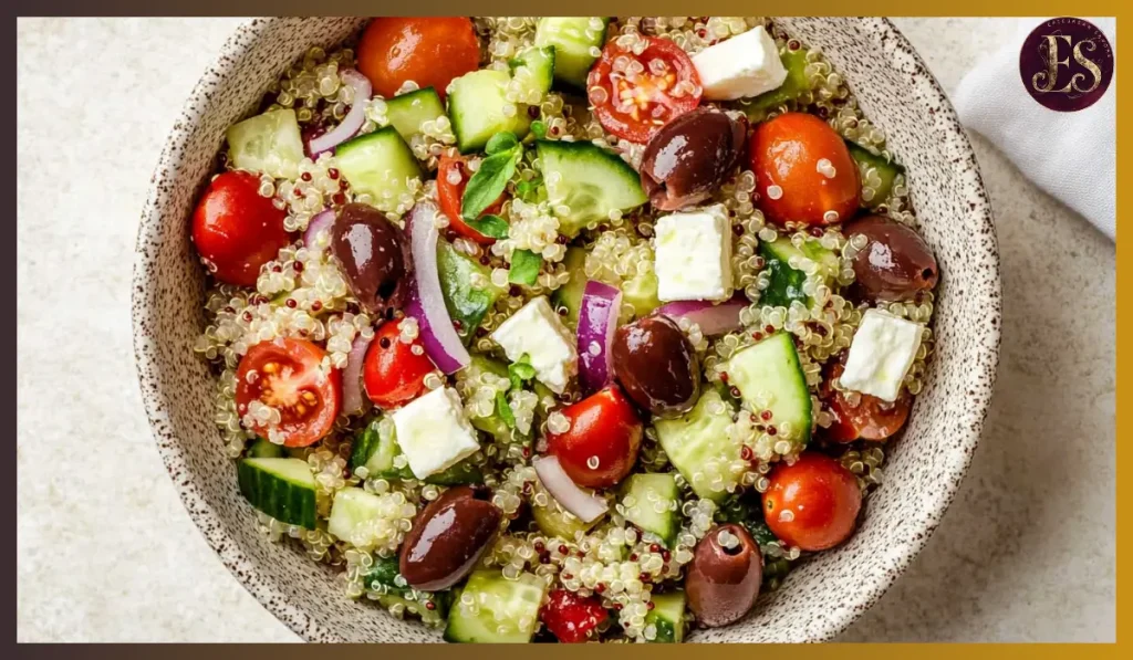 Mediterranean quinoa salad