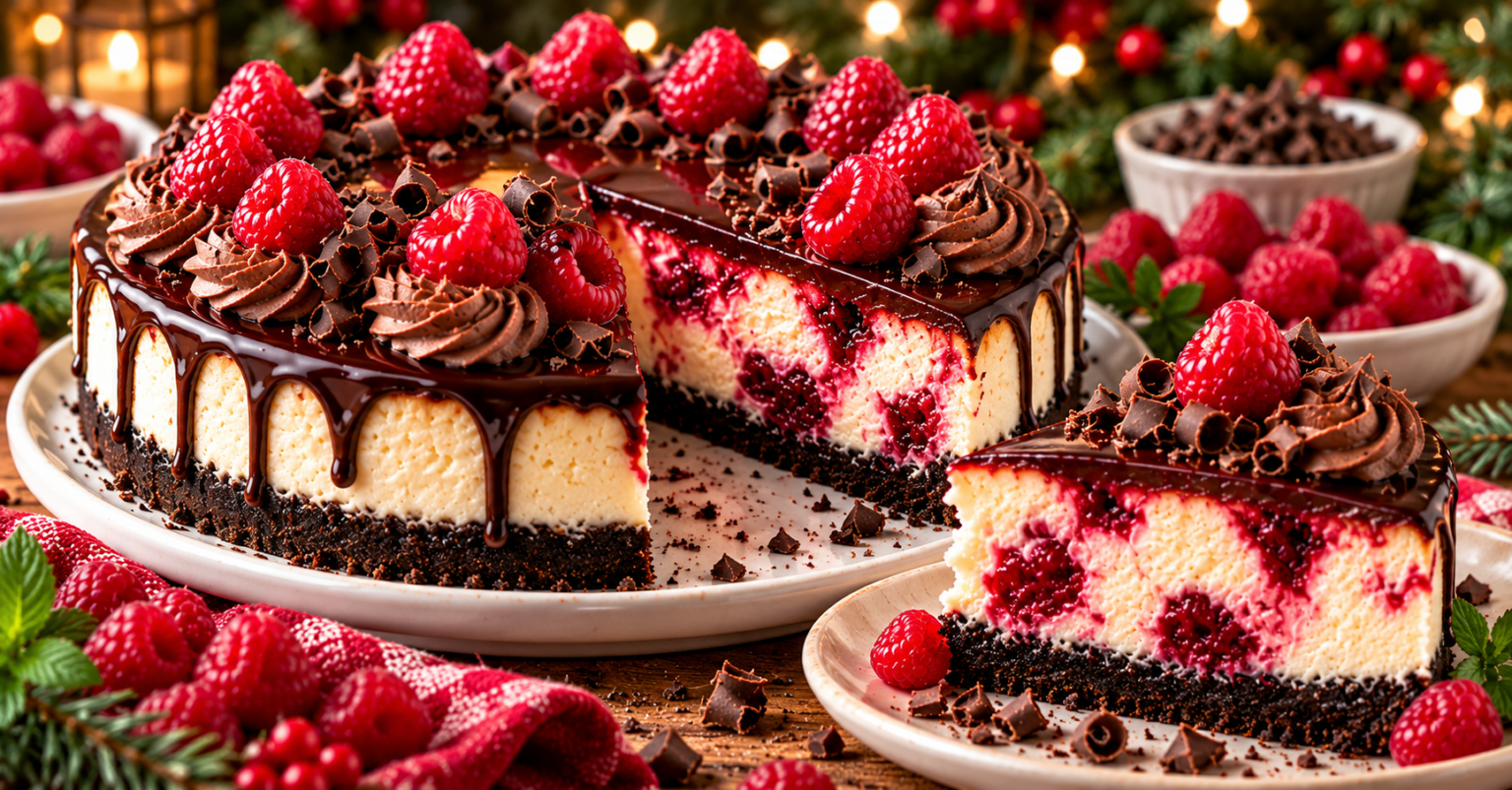 Chocolate Raspberry Cheesecake Recipe – Rich, Creamy, and Irresistible ...
