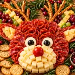 Reindeer Charcuterie Board: Festive Christmas Appetizer for Holiday Parties