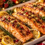 Baked Salmon for Christmas: Easy Herb, Lemon and Garlic Holiday Salmon